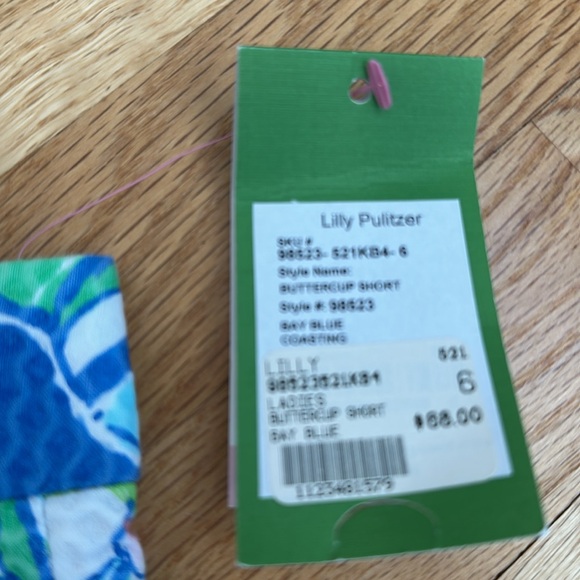 NWT lilly pulitzer bay blue coasting buttercup shorts - Picture 3 of 5